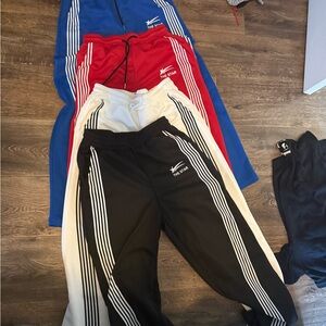 Unisex  Track Pants - Blue, Red, White, Black lot size small